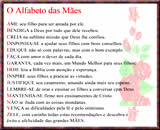 acronimo de dia das mães alfabeto das mães