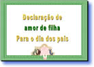 filha declara seu amor para seu pai em mensagem power point