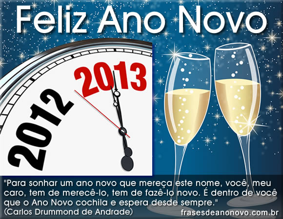 mensagem de ano novo 2013 feliz ano novo