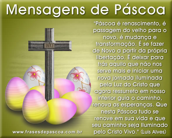 mensagem de páscoa 2012