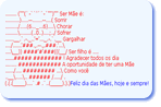 Ser mãe é Sorrir, chorar, sofrer e gargalhar, ser mãe é padecer no paraíso