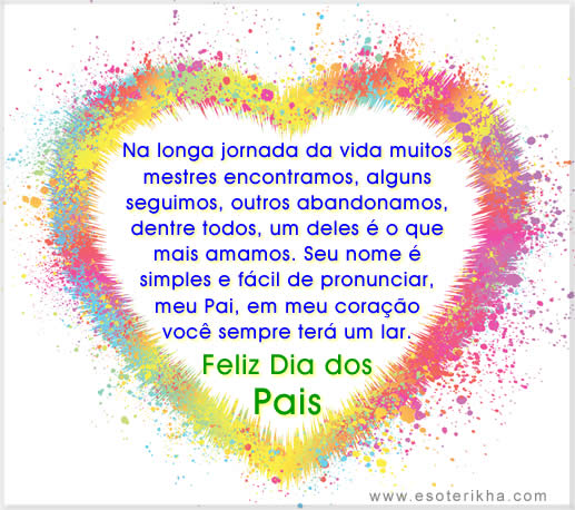 mensagens dia dos pais 2013