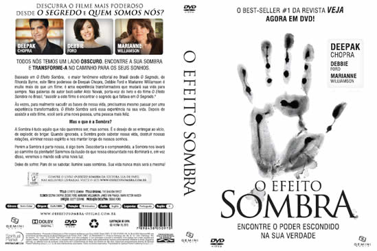 DVD o Efeito Sombra capa e contra-capa