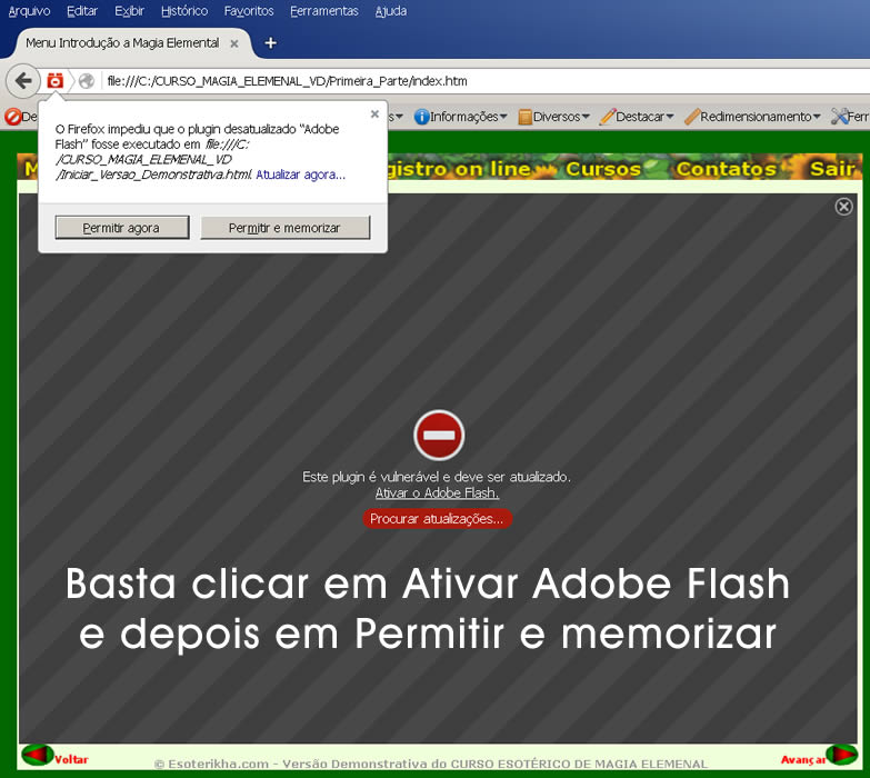 Verficar plugin Adobe Flash Player