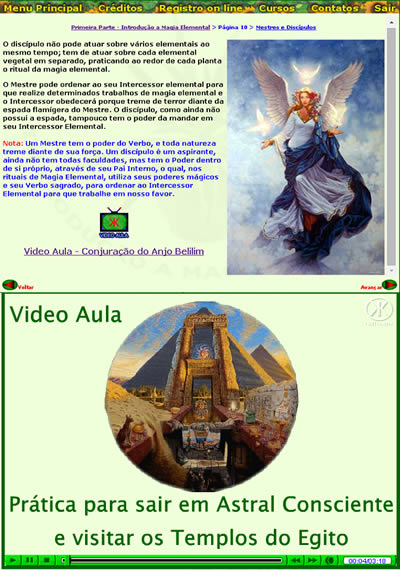 video aulas e conteúdo multimídia