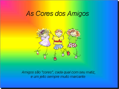 amizade colorida amigos como flores pps