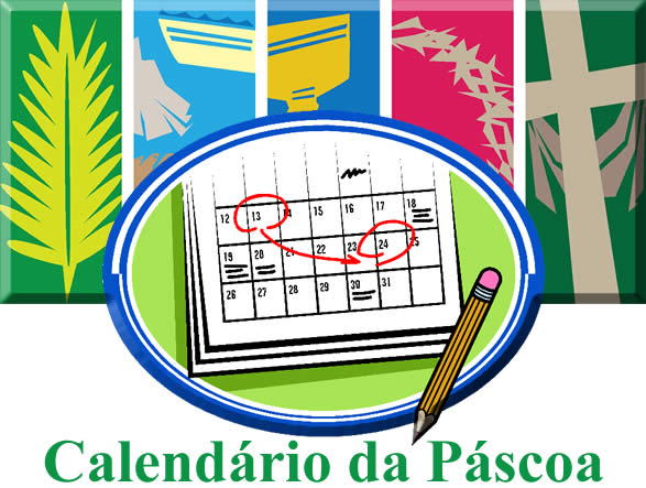 datas da páscoa, calendário da páscoa cristã