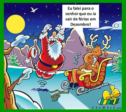 imagens engraçadas de papai noel de férias